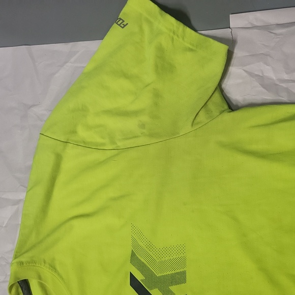 2 Mens graphic t-shirt lot XL yellow Fox active tee gray Smoky mountains  shirts - Picture 7 of 8